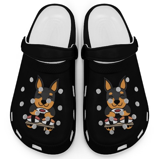 Sushi Lover Miniature Pinscher Clogs