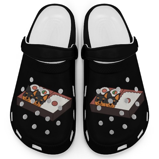 Sushi Bento Box Doberman Clogs