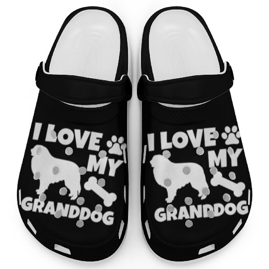 I Love My Granddog Great Pyrenees Clogs