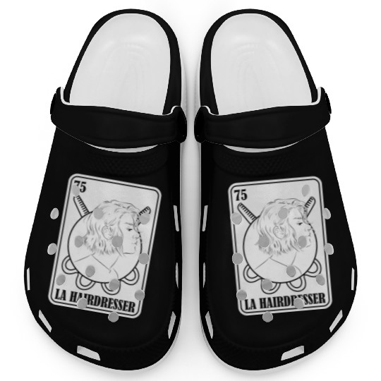 Hairdresser Hairstylist Card Clogs