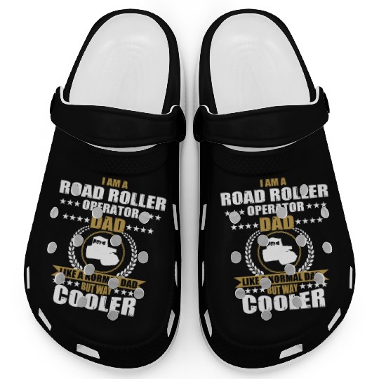 Road Roller Operator Dad Clogs