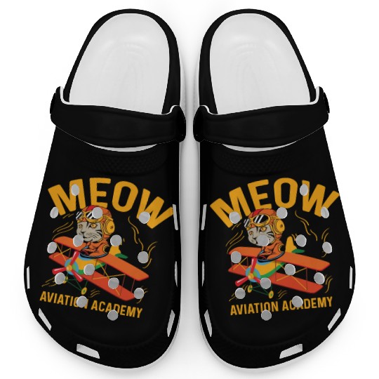 Meow Aviation Academy Co-Pilot Gift Clogs