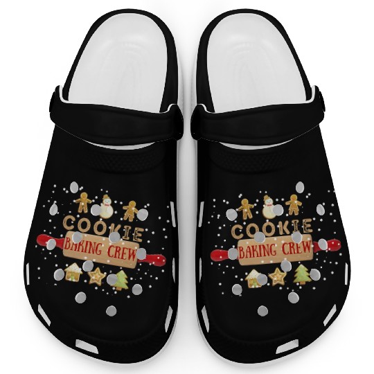 Christmas Gingerbread Baking Graphic Clogs