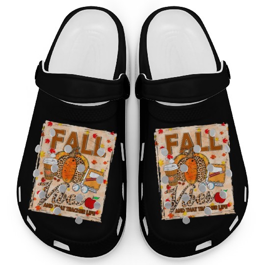 Fall Vibes And That Teacher Life Bleached Clogs