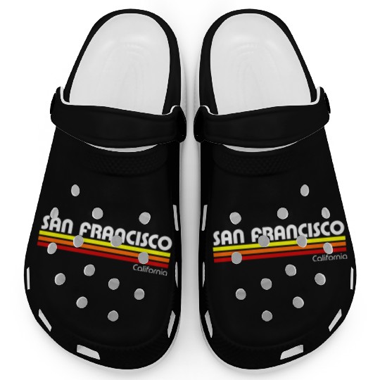 San Francisco California Retro Clogs