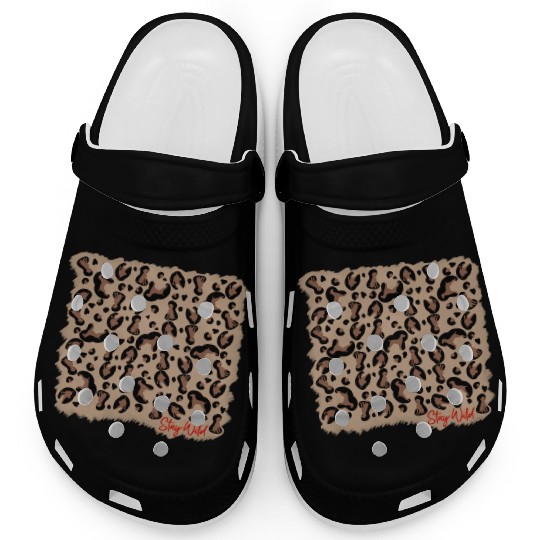 Vizsla leopard print stay Wild Clogs
