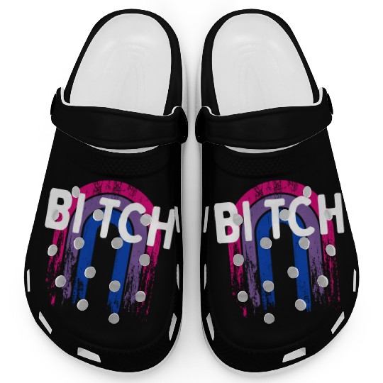 Bi tch Bisexual LGBTQ Bi Pride LGBT Girlfriend Clogs