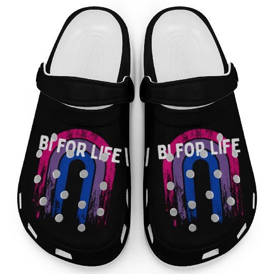Bi for Life Bisexual LGBTQ Bi Pride LGBT Gay Clogs