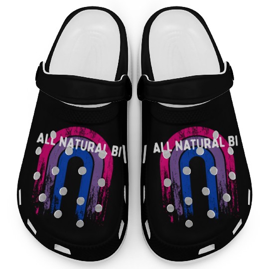 All Natural Bi Bisexual LGBTQ Bi Pride LGBT Clogs