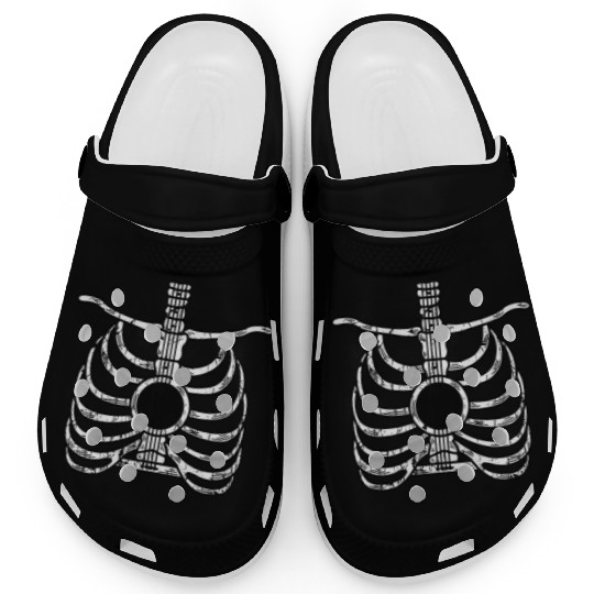 Guitar Skeleton Country Singer Gift Clogs