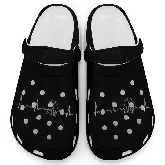 Gay Couple Romantic Holding Hands. Heart. Love. Clogs