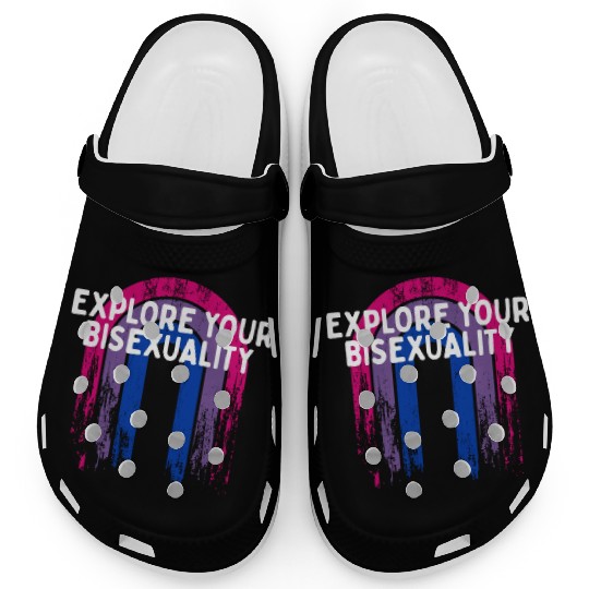 Explore Your Bisexuality Bisexual LGBTQ Bi Pride Clogs