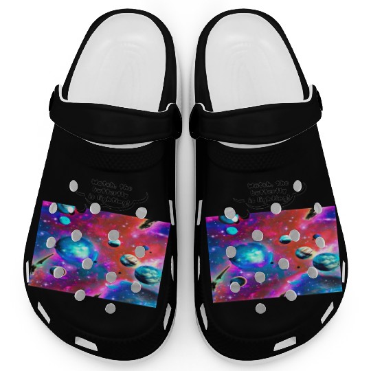 Clogs design for stars , planet,space, airplane.