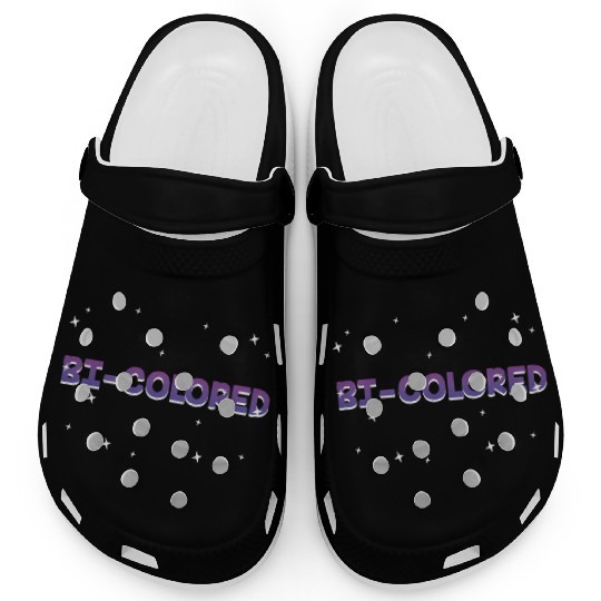 Bi Colored Bisexual LGBTQ Bi Pride LGBT Sayings Clogs