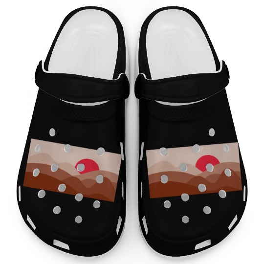 Minimalist Sun Brick Red Clogs
