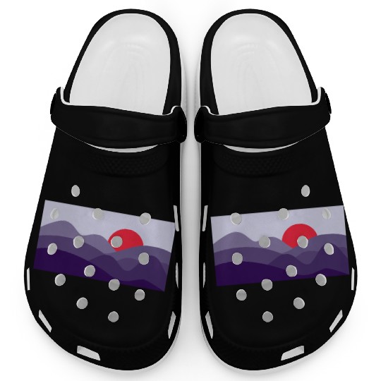 Minimalist Sun Cyber Grape Purple Clogs