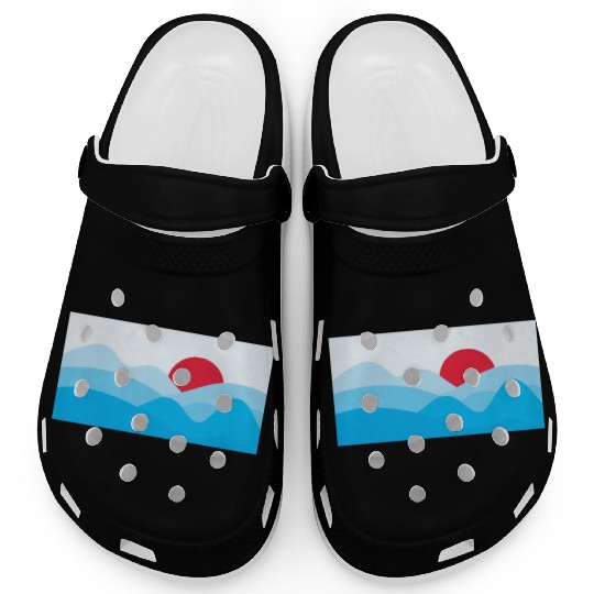 Minimalist Sun Light Blue Clogs