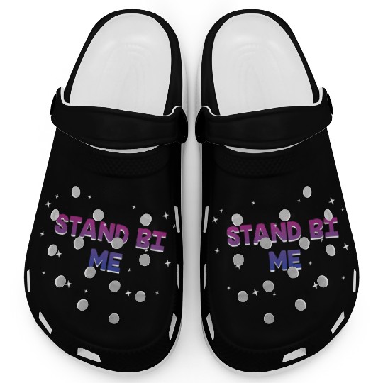 Stand Bi Me Bisexual LGBTQ Bi Pride LGBT Couples Clogs