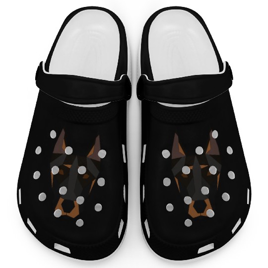 Doberman geometrical Clogs