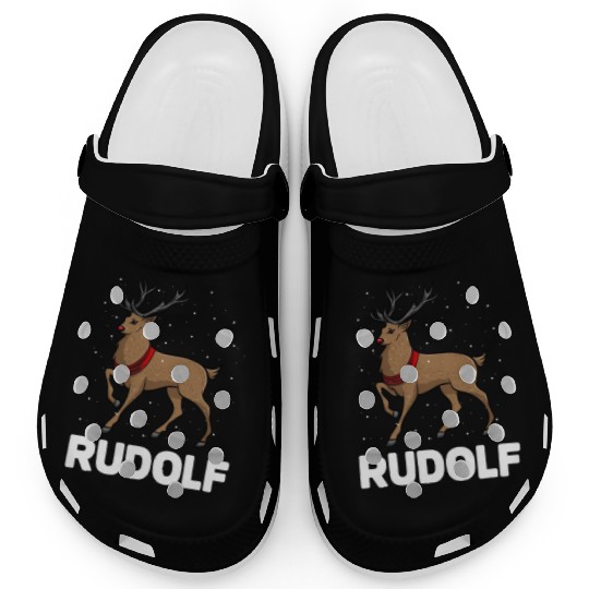 Christmas Santa's Reindeer Lazy Costume Rudolph Clogs