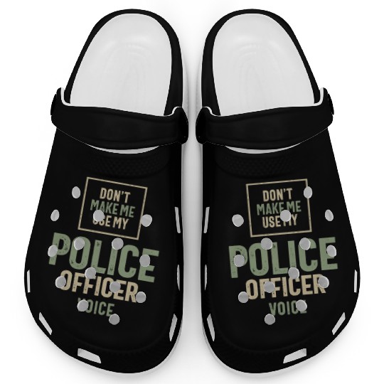 Police Officer Job Occupation Birthday Worker Clogs