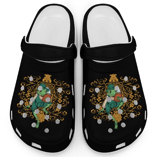 Classy Royalty Prince Toad Frog Amphibian Clogs