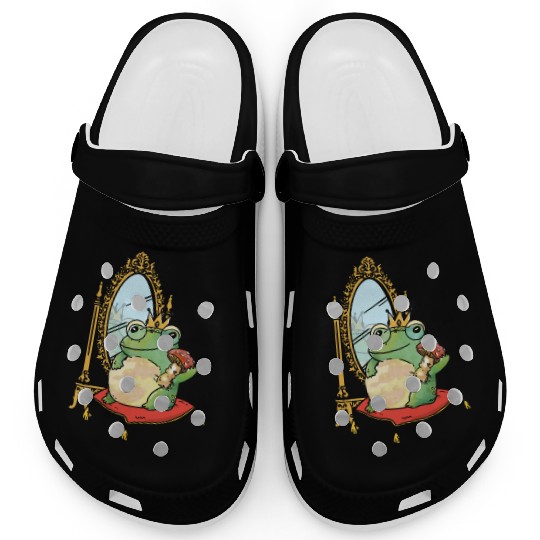 Classy Royalty Prince Toad Frog Amphibian Clogs