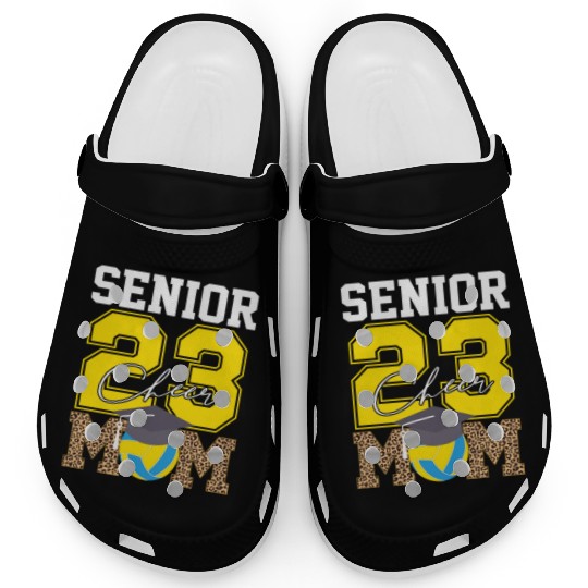 Cheer Mom Senior Class Of 2023 Volleyball Fan Gift Clogs