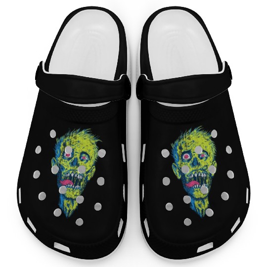 Neon Zombie Clogs
