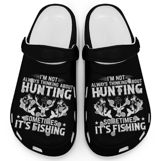 Deer Hunting Fish Fishing Trout Fishing Deer Hunte Clogs