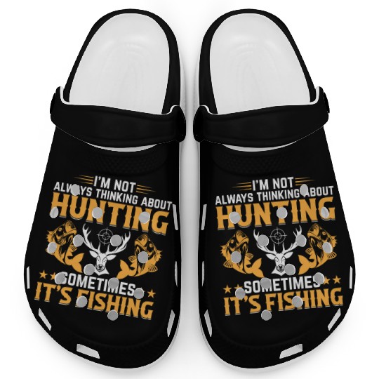 Deer Hunting Trout Fishing Fish Fishing - Deer Hun Clogs