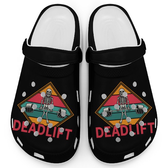 Gym Workout Skeleton Deadlift Clogs