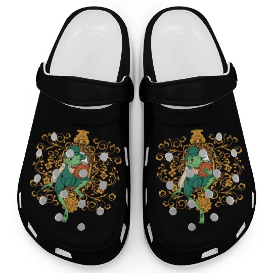 Classy Royalty Prince Toad Frog Amphibian Clogs
