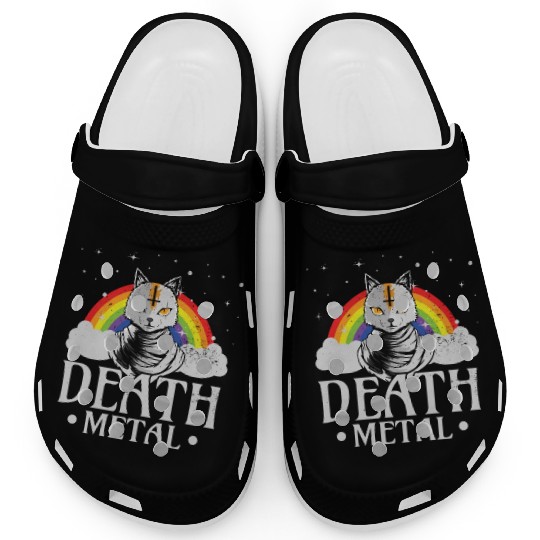 Death Metal Rock Satan Cat For Concerts Festivals Clogs