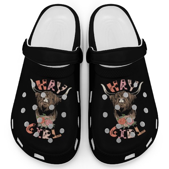 Hay Girl Highland Cow Grass Puppy Cow Whisperer Clogs