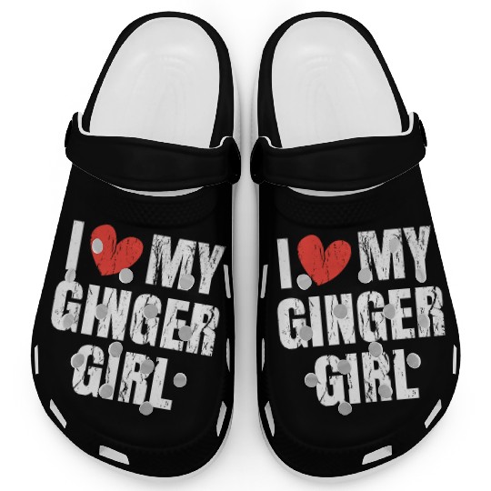 I Love My Ginger Girl Clothing Gifts for Him Men Clogs
