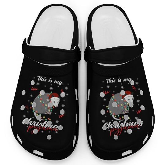 Winter Christmas Pyjama Opposum Clogs