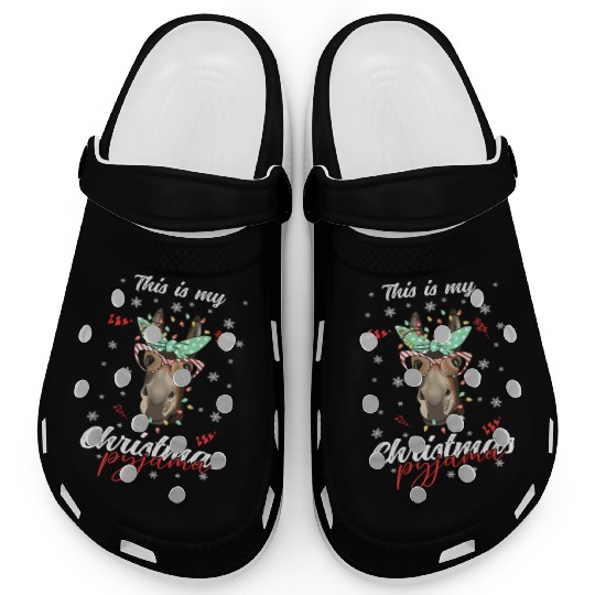Winter Christmas Pyjama Donkey Clogs