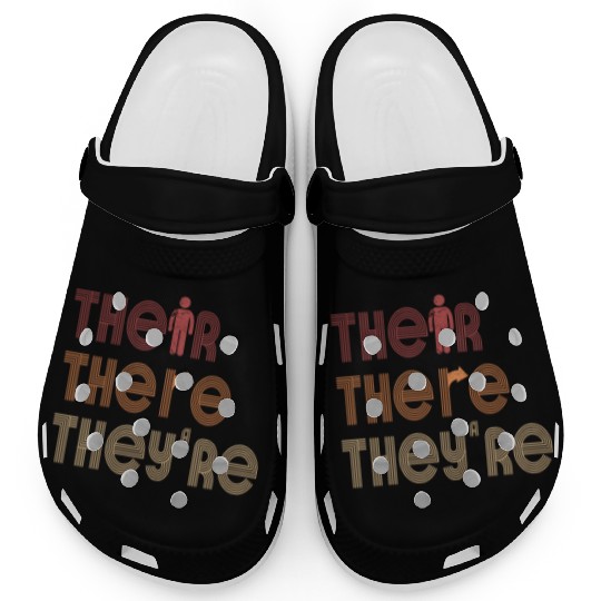 Their There They're English Teacher Grammar Clogs