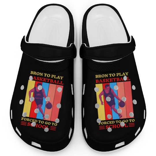 Bron Play Basketball Forced To Go To School Clogs