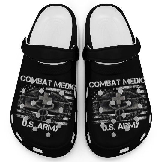Us Army Combat Medic U.S Army Veteran Clogs