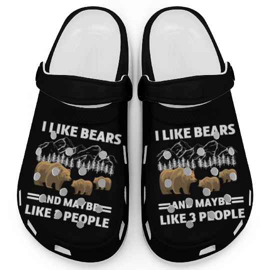 Grizzly Lover Forest Animal Lover Funny Gift Bear Clogs