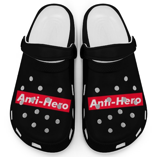 Anti-Hero red boxx Text Gift Music Fan Lover Clogs