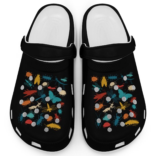 Colorful Insects Boys Girls Bug Lover Clogs