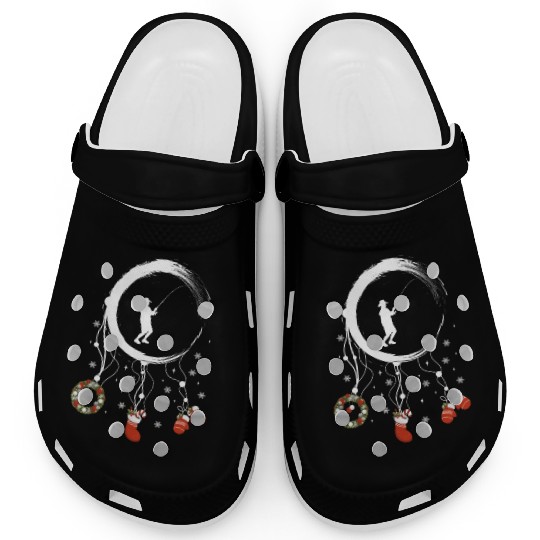 Winter dreamcatcher Christmas Fishing Clogs