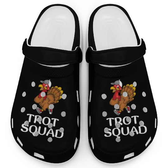 Thanksgiving Running Turkey Trot Squad Clogs