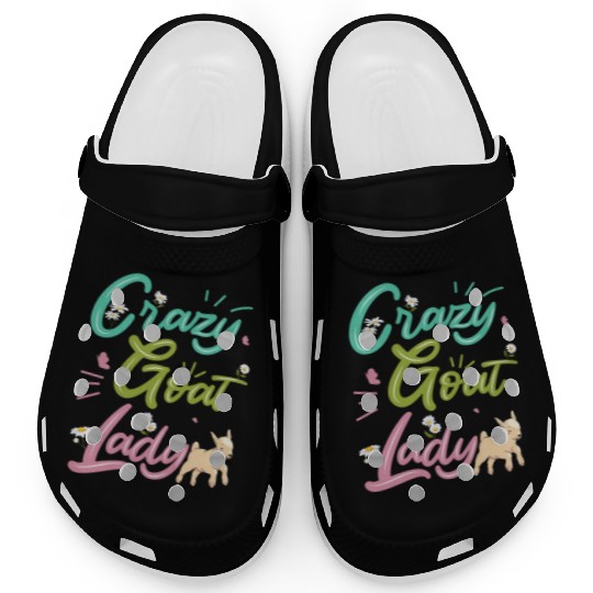 Crazy Goat Lady Goat Lover Clogs