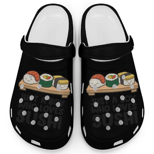 Just a Boy Who Loves Sushi Clogs