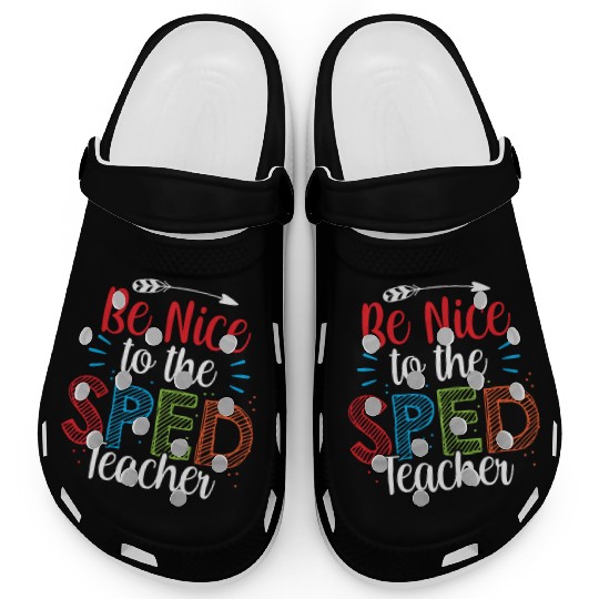Be Nice To The Sped Teacher Special Education Cute Clogs