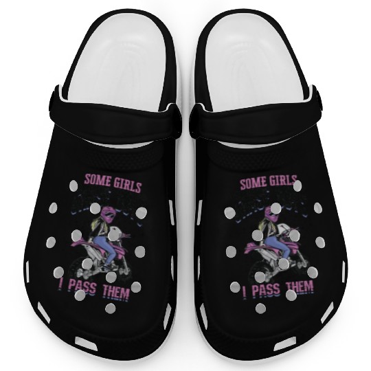 Some girls chase boys I pass them - dirt bike Clogs